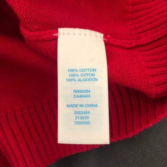 The Children’s Place red reindeer Christmas sweater gray khaki pants - Picture 4 of 6